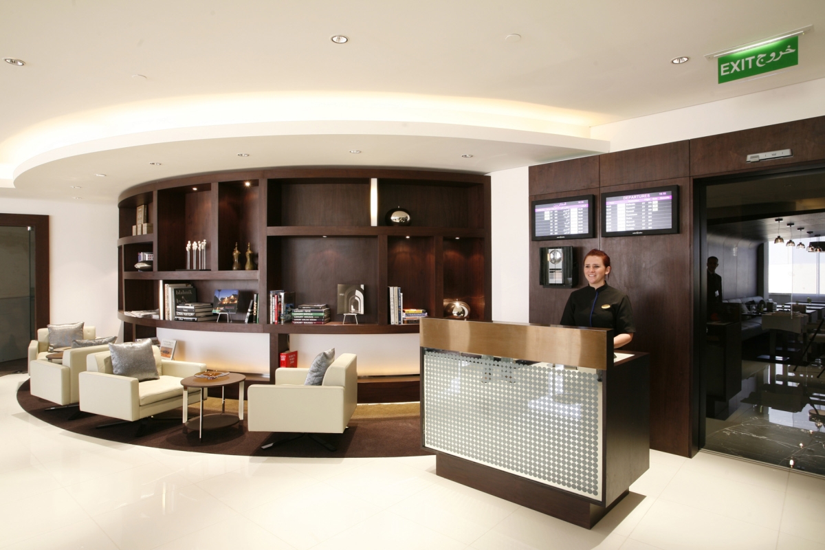 Etihad Airways Diamond First Class lounge in Abu Dhabi