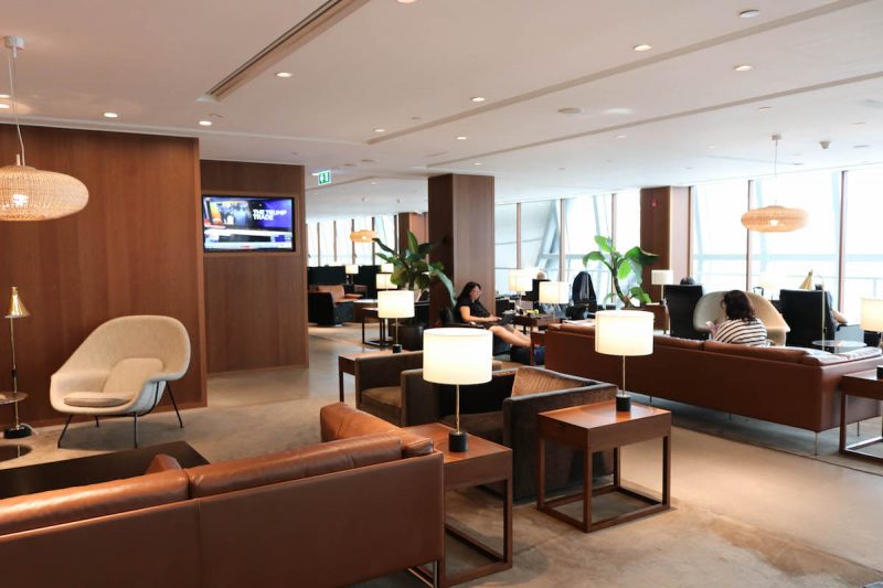 Cathay Pacific Business Class lounge at Bangkok airport