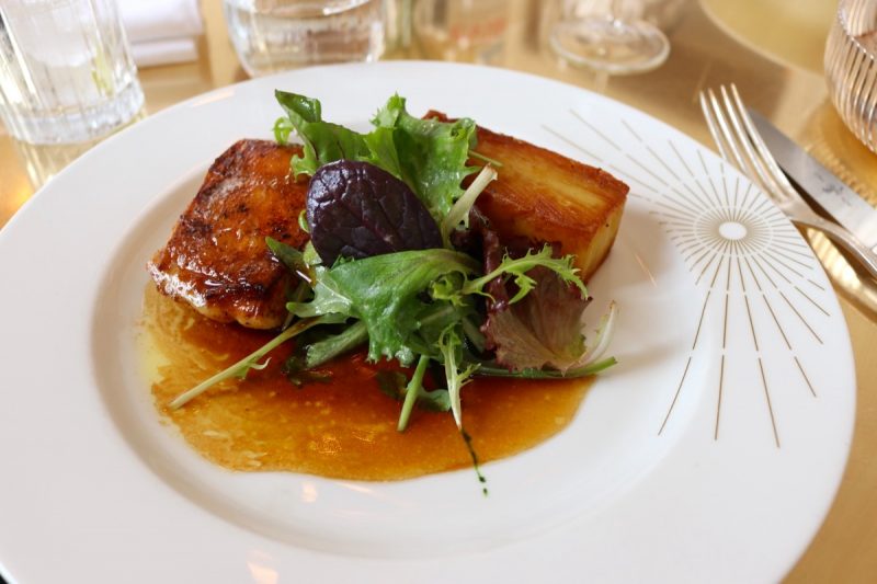 Ore restaurant by Ducasse - Roasted farm chicken, Anna potatoes