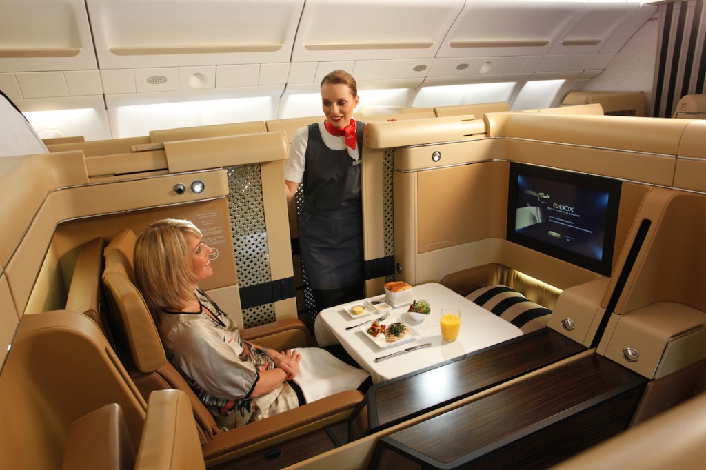 Etihad Airways Diamond First Class - Staff introduction