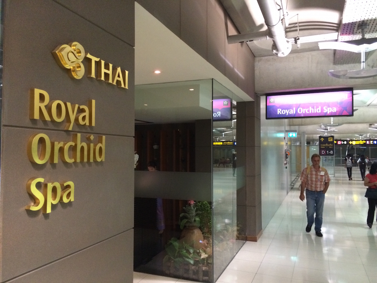 Stopover at Royal Orchid Spa in Bangkok airport