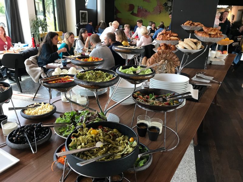 Salad bar at La Brasserie Urbaine