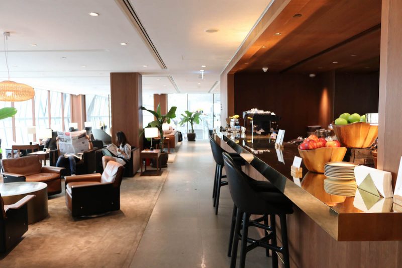 Cathay Pacific Business Class lounge at Bangkok airport